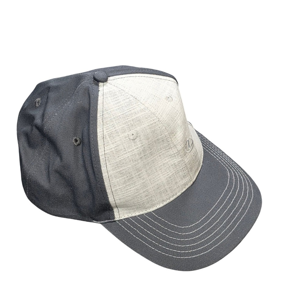 Lexus Baseball Cap Hat Grey Charcoal Two Tone Embroidered Logo Adjustable Cotton